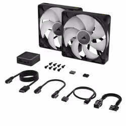 Corsair iCUE LINK RX140 RGB Boitier PC Ventilateur 14 cm Noir 2 pièce(s)