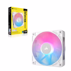 Corsair iCUE LINK RX120 RGB Boitier PC Ventilateur 12 cm Blanc 1 pièce(s)