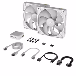 Corsair iCUE LINK RX140 RGB Boitier PC Ventilateur 14 cm Blanc 2 pièce(s)
