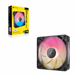 Corsair iCUE LINK RX120 MAX RGB Boitier PC Ventilateur 12 cm Noir 1 pièce(s) - Vue supplémentaire 4