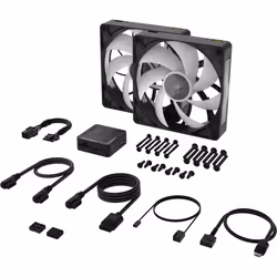 Corsair iCUE LINK RX140 MAX RGB Boitier PC Ventilateur 14 cm Noir 2 pièce(s)