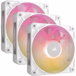 Corsair iCUE LINK RX120 MAX RGB, Ventilateur, 12 cm, 400 tr/min, 2000 tr/min, 10 dB, Blanc