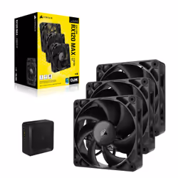 Corsair iCUE LINK RX120 MAX Boitier PC Ventilateur 12 cm Noir 3 pièce(s)