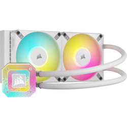 Corsair CW-9060072-WW système de refroidissement d’ordinateur Processeur Refroidisseur de liquide tout-en-un 12 cm Blanc 1 pièce(s)