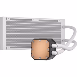 Corsair CW-9060072-WW système de refroidissement d’ordinateur Processeur Refroidisseur de liquide tout-en-un 12 cm Blanc 1 pièce(s)