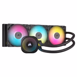 Corsair iCUE LINK TITAN RX RGB, Refroidisseur de liquide tout-en-un, 12 cm, 300 tr/min, 2100 tr/min, 73,5 cfm, Noir