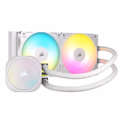 Corsair NAUTILUS 240 RS ARGB Liquid, Refroidisseur d'air, 2100 tr/min, 34 dB, 74,37 cfm, Blanc