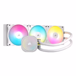 Corsair NAUTILUS 360 RS ARGB Liquid, Refroidisseur de liquide tout-en-un, 1700 tr/min, Blanc
