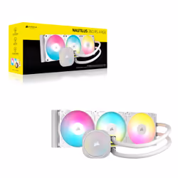 Corsair NAUTILUS 360 RS ARGB Liquid Processeur Refroidisseur de liquide tout-en-un Blanc 1 pièce(s)