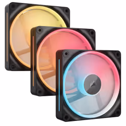 Corsair iCUE LINK LX120-R RGB, Ventilateur, 12 cm, 2400 tr/min, Noir