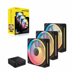 Corsair iCUE LINK LX120-R RGB Boitier PC Ventilateur 12 cm Noir 3 pièce(s)