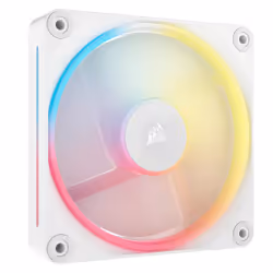 Corsair iCUE LINK LX120-R RGB, Ventilateur, 12 cm, 2400 tr/min, Blanc