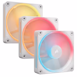Corsair iCUE LINK LX120-R RGB, Ventilateur, 12 cm, 2400 tr/min, Blanc