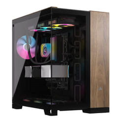 Corsair CC-9011282-WW unité centrale Midi Tower Noir, Noyer