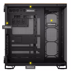Corsair CC-9011282-WW unité centrale Midi Tower Noir, Noyer