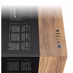 Corsair CC-9011286-WW unité centrale Micro-ATX Noir, Noyer