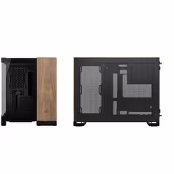 Corsair CC-9011286-WW unité centrale Micro-ATX Noir, Noyer
