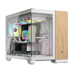 Corsair CC-9011288-WW unité centrale Micro-ATX Bambou, Blanc