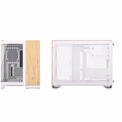 Corsair CC-9011288-WW unité centrale Micro-ATX Bambou, Blanc