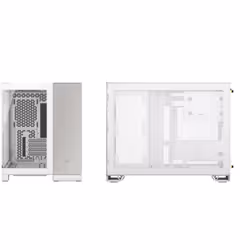 Corsair CC-9011289-WW unité centrale Micro-ATX Gris, Blanc