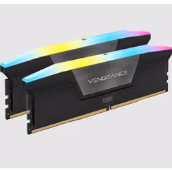 Corsair Vengeance RGB CMH32GX5M2B6000C40, 32 Go, 2 x 16 Go, DDR5, 6000 MHz, 288-pin DIMM, Noir