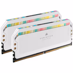 Corsair Dominator CMT64GX5M2B5600C40W, 64 Go, 2 x 32 Go, DDR5, 5600 MHz, 288-pin DIMM, Blanc