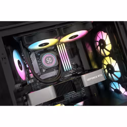 Corsair CW-9060074-WW système de refroidissement d'ordinateur Processeur Refroidisseur de liquide tout-en-un 12 cm Noir 1 pièce(s) - Vue supplémentaire 7