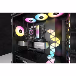 Corsair CW-9060075-WW système de refroidissement d'ordinateur Processeur Refroidisseur de liquide tout-en-un 12 cm Noir 1 pièce(s) - Vue supplémentaire 4