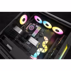 Corsair CW-9060075-WW système de refroidissement d'ordinateur Processeur Refroidisseur de liquide tout-en-un 12 cm Noir 1 pièce(s) - Vue supplémentaire 5