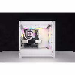 Corsair CW-9060077-WW système de refroidissement d’ordinateur Processeur Refroidisseur de liquide tout-en-un 12 cm Blanc 1 pièce(s)