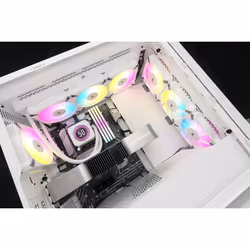 Corsair CW-9060077-WW système de refroidissement d'ordinateur Processeur Refroidisseur de liquide tout-en-un 12 cm Blanc 1 pièce(s) - Vue supplémentaire 6