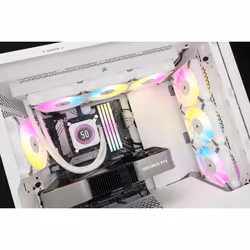 Corsair CW-9060077-WW système de refroidissement d'ordinateur Processeur Refroidisseur de liquide tout-en-un 12 cm Blanc 1 pièce(s) - Vue supplémentaire 7