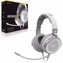 Corsair VIRTUOSO PRO Casque Gaming Filaire Circum-Auriculaire Blanc - Vue supplémentaire 10