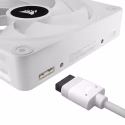 Corsair CO-9051006-WW système de refroidissement d’ordinateur Boitier PC Ventilateur 12 cm Blanc 3 pièce(s)