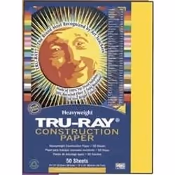Pacon Tru-Ray Construction Paper 9 x 12" Gray, 50 feuilles
