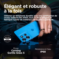 Motorola moto G75 5G 8 Go 256 Go Bleu - Vue supplémentaire 5