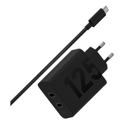 Motorola TurboPower 125W Duo-Port Universel Noir Secteur Charge rapide Intérieure