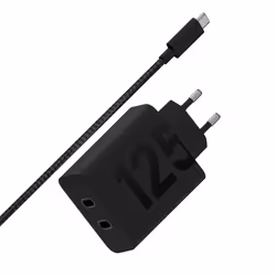 Motorola TurboPower 125W Duo Charger Universel Noir Secteur Charge rapide Intérieure