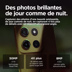 Motorola moto g15 4 Go 128 Go Vert - Vue supplémentaire 7