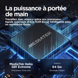 Motorola moto e15 2 Go 64 Go Go edition, Bleu - Vue supplémentaire 8