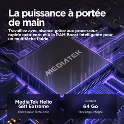 Motorola moto e15 2 Go 64 Go Go edition, Lavande - Vue supplémentaire 8