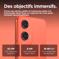 Motorola moto G35 5G 8 Go 256 Go Rouge - Vue supplémentaire 6