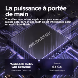 Motorola moto e15 2 Go 64 Go Go edition, Bleu - Vue supplémentaire 8