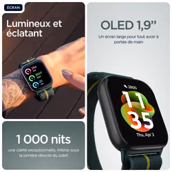 Motorola moto watch fit OLED 44.5 mm Vert, Gris GPS - Vue supplémentaire 7