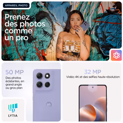 Motorola moto g86 5G 8 Go 256 Go Lilas - Vue supplémentaire 8