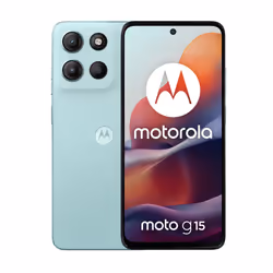 Motorola moto g15 17,1 cm (6.72") Double SIM Android 15 4G USB Type-C 8 Go 128 Go 5200 mAh Bleu clair
