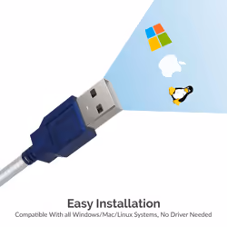 Sabrent CB-9P6F câble Série Bleu, Blanc 1,82 m USB Type-A DB-9