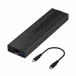 Sabrent EC-SNVE, Enceinte ssd, M.2, M.2, PCI Express, SATA, 10 Gbit/s, Connectivité USB, Noir