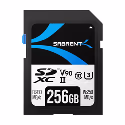 Sabrent Rocket V90, 256 Go, SD, Classe 10, UHS-II, Class 3 (U3), V90