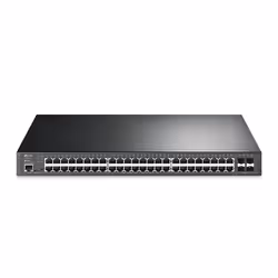 TP-Link JetStream TL-SG3452XP commutateur réseau Géré L2+ Gigabit Ethernet (10/100/1000) Connexion Ethernet, supportant l'alimentation via ce port (PoE) 1U Noir